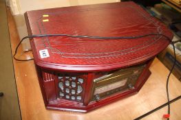 A vintage style radio