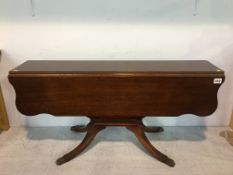 Mahogany drop flap table