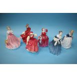 Six Royal Doulton figurines