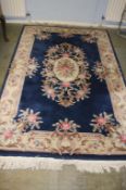 A Chinese blue ground rug