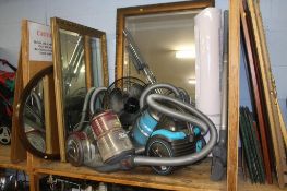 Two vax vacuums, mirrors etc.