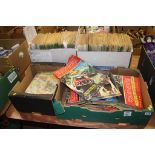 Four boxes; Beano, Dandy and other comics