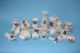 A large quantity of crested wares