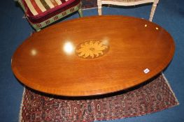 Reproduction oval coffee table