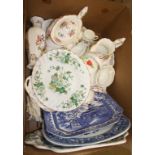 Assorted China, including Spode, Shelley etc.