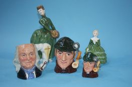 Five pieces of Royal Doulton