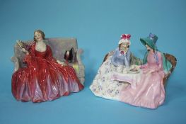 Royal Doulton 'Afternoon Tea', HN1747 and 'Sweet and Twenty', HN 1298 (2)