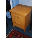 Two drawer bedside cabinet