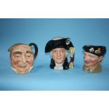 Three Royal Doulton Character jugs