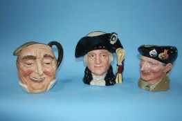 Three Royal Doulton Character jugs