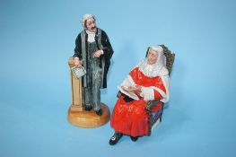 A Royal Doulton figure 'The Judge', HN 2443 and 'The Lawyer', HN 3041