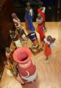 Collection of various Masai figures