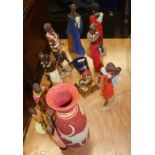 Collection of various Masai figures
