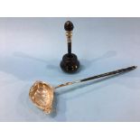 A silver mounted lignum vitae, model mallet, commemorating the laying of the foundation stone for