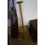 A malt shovel and a Tilley lamp