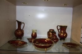 A collection of Carlton Ware 'Rogue Royal'