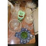 Assorted glassware