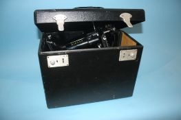 A Singer 222k sewing machine, with case and foot controller