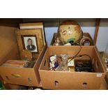 Three boxes of assorted 'History of World War II', scan globe etc.