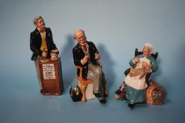 Three Royal Doulton figures; 'Nanny', HN 2221; 'Auctioneer', HN2988 and 'The Doctor', HN 2858 (3)