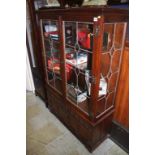 Old Charm oak glazed cabinet