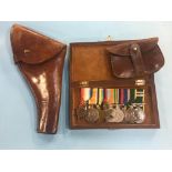 Set of medals to Cpl P. Johnson, 2006 6280761, World War I trio, Coronation medal and two
