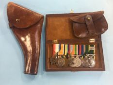 Set of medals to Cpl P. Johnson, 2006 6280761, World War I trio, Coronation medal and two