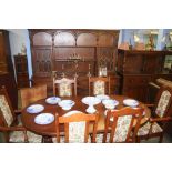 Old Charm oak dining room suite