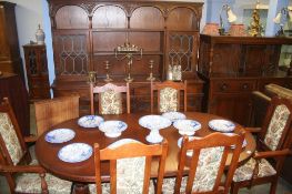 Old Charm oak dining room suite