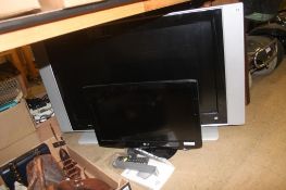 Two flatscreen TVs