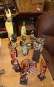 Collection of various Masai figures