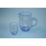 Glass polka dot juice set (7)