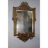 Brass framed mirror