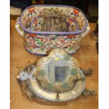 Italian style mirrors and reproduction Oriental pots