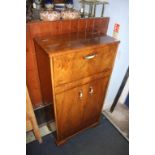 Walnut cocktail cabinet