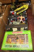 Assorted toys including Subbuteo