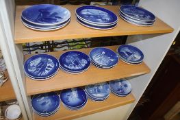 Quantity of Royal Copenhagen plates