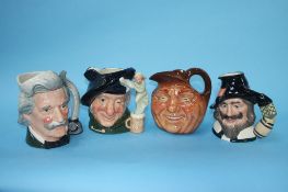 Four Royal Doulton Character jugs