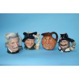 Four Royal Doulton Character jugs