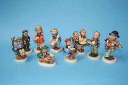 Nine Hummel figures