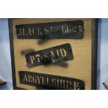 Framed ships stencils