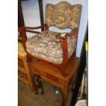 Armchair and sewing machine