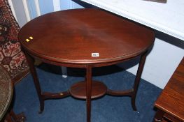 Edwardian oval occasional table