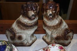 Pair of Staffordshire dogs