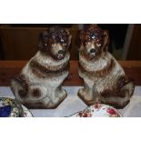 Pair of Staffordshire dogs