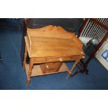 An Edwardian pine washstand