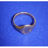 9ct gents signet ring 5.9g