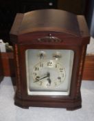 An Edwardian mahogany 8 day mantel clock