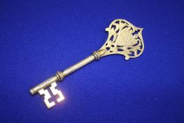 Commemorative silver key