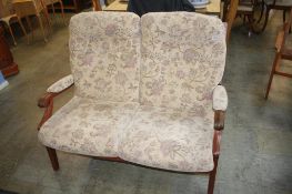 Pair of two seater settees